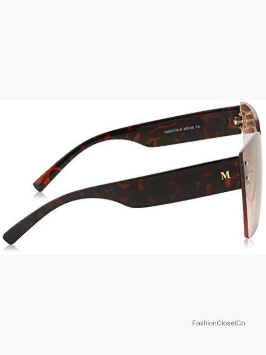 Oversized Cat Eye Shield Sunglasses with UV400 Protection main image 5